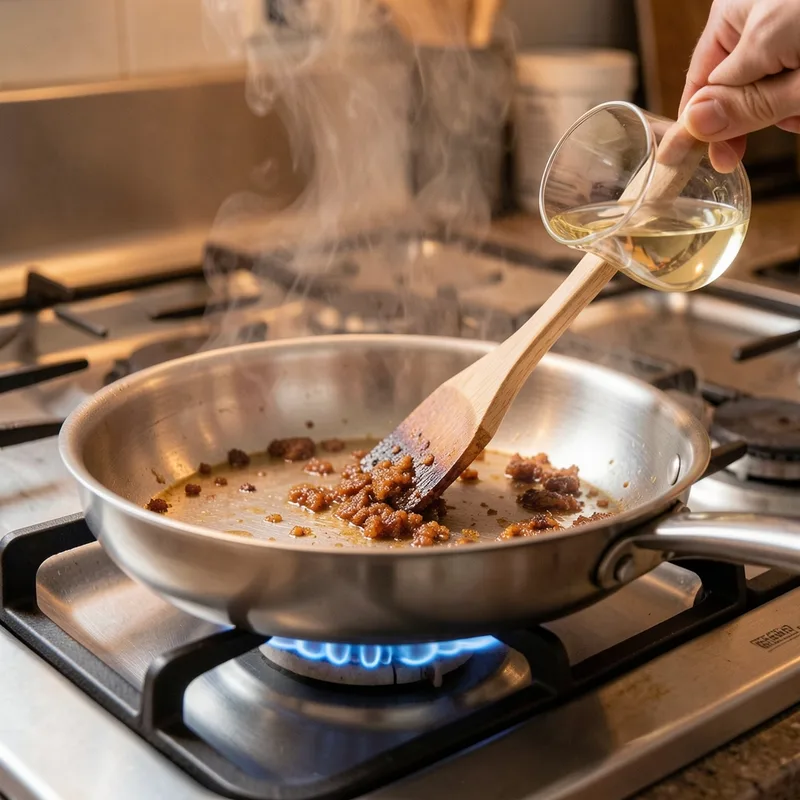 Déglacer en cuisine : technique, liquides et sauce en 3 minutes