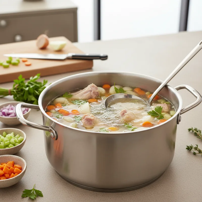 Fond blanc en cuisine : définition, technique et utilisation