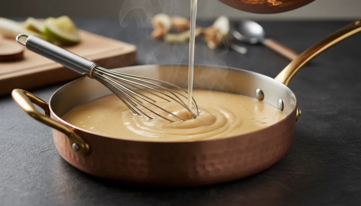 Roux au bouillon de volaille : technique, proportions et sauces dérivées